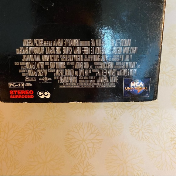 Vintage Jurassic Park (VHS, 1994 MCA 1st Release) Original From Canada - Picture 2 of 5